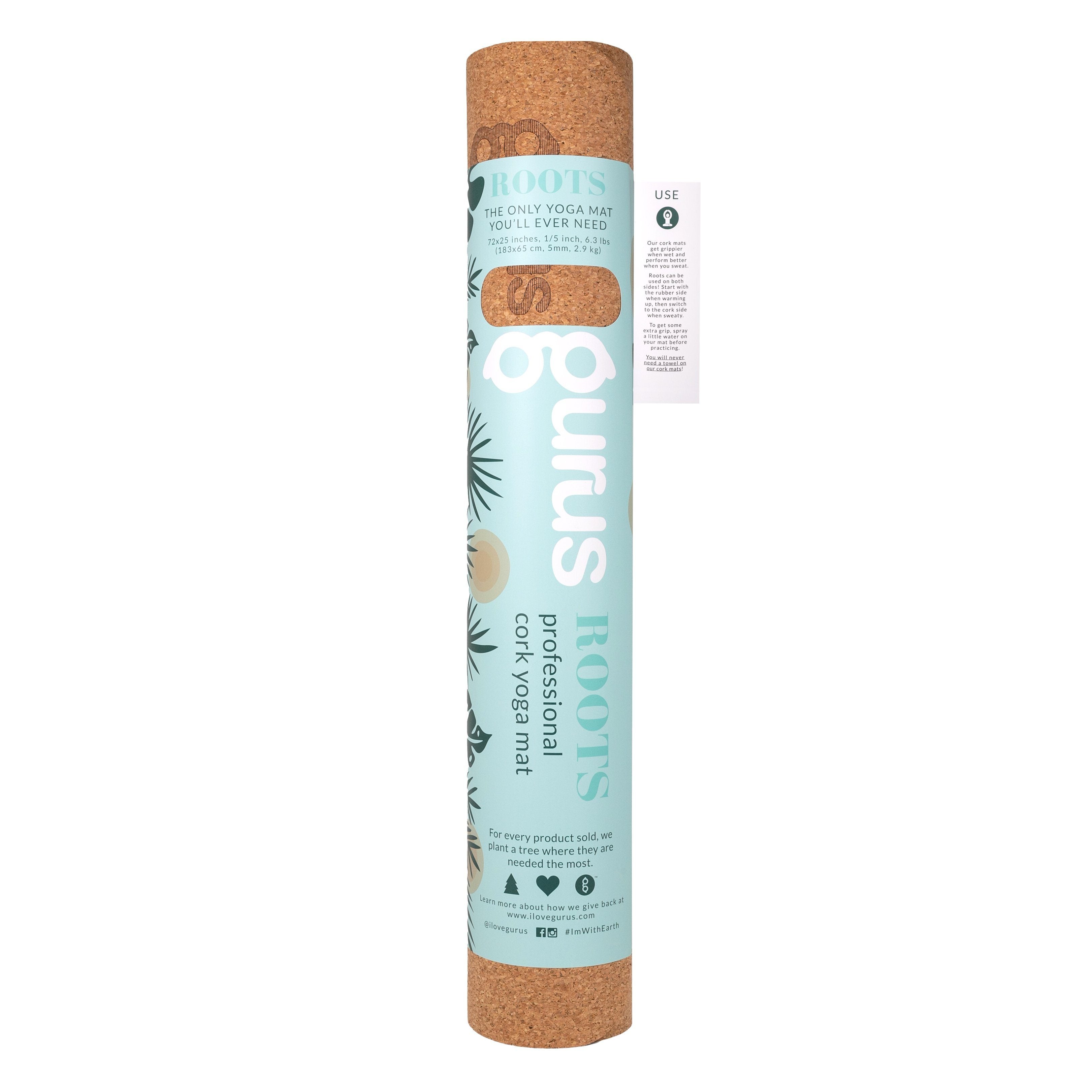 Roots Cork Yoga Mat - sustainability meets function flawlessly